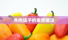 牛肉臊子的家常做法