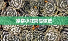 家常小吃简易做法