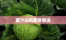 蜜汁山药家常做法