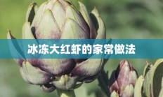 冰冻大红虾的家常做法