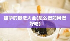 披萨的做法大全(怎么做如何做好吃)