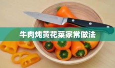 牛肉炖黄花菜家常做法