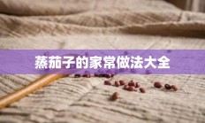 蒸茄子的家常做法大全