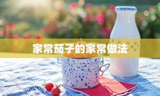 家常茄子的家常做法