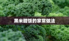 黑米甜饭的家常做法