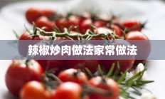 辣椒炒肉做法家常做法