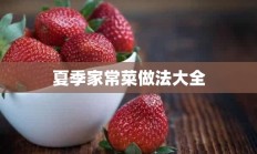 夏季家常菜做法大全