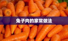 兔子肉的家常做法