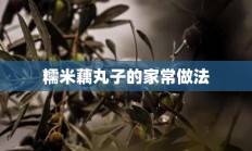 糯米藕丸子的家常做法