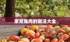 家常兔肉的做法大全