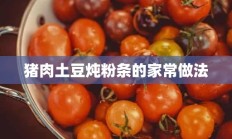 猪肉土豆炖粉条的家常做法