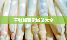 干牡蛎家常做法大全