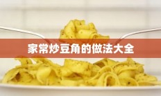 家常炒豆角的做法大全