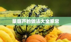 菜葫芦的做法大全家常