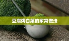 豆腐烧白菜的家常做法