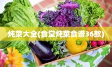 炖菜大全(食堂炖菜食谱36款)