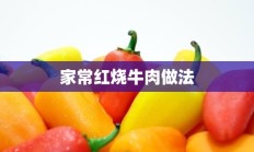 家常红烧牛肉做法