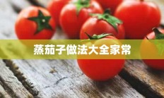 蒸茄子做法大全家常