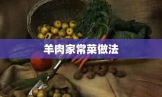 羊肉家常菜做法