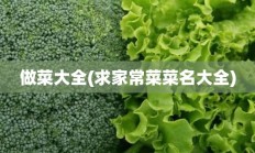 做菜大全(求家常菜菜名大全)