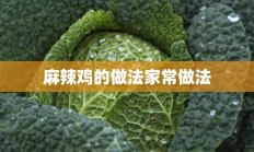 麻辣鸡的做法家常做法