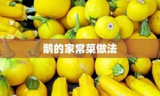 鹅的家常菜做法