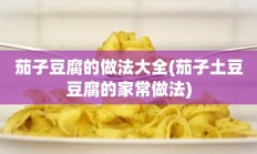 茄子豆腐的做法大全(茄子土豆豆腐的家常做法)