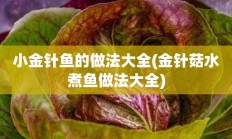 小金针鱼的做法大全(金针菇水煮鱼做法大全)