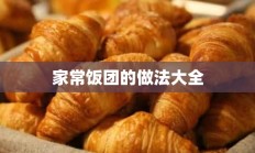 家常饭团的做法大全