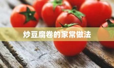 炒豆腐卷的家常做法