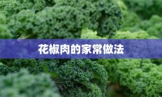 花椒肉的家常做法