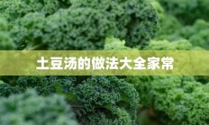 土豆汤的做法大全家常