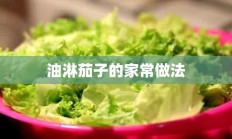 油淋茄子的家常做法