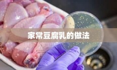 家常豆腐乳的做法