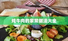 炖牛肉的家常做法大全