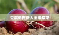 豆腐泡做法大全家常菜