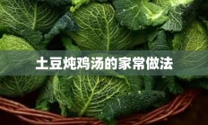 土豆炖鸡汤的家常做法