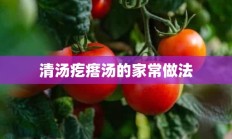 清汤疙瘩汤的家常做法