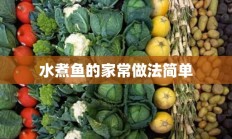 水煮鱼的家常做法简单