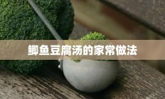 鲫鱼豆腐汤的家常做法