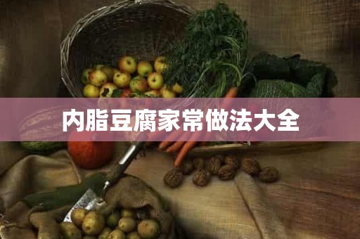 内脂豆腐家常做法大全