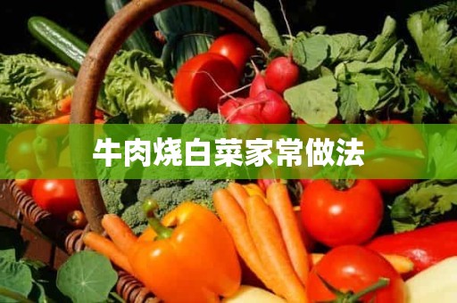 牛肉烧白菜家常做法