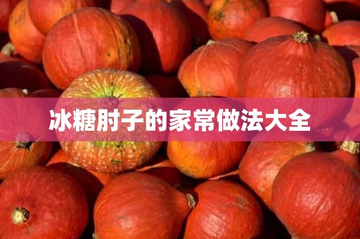 冰糖肘子的家常做法大全