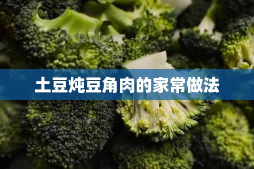 土豆炖豆角肉的家常做法