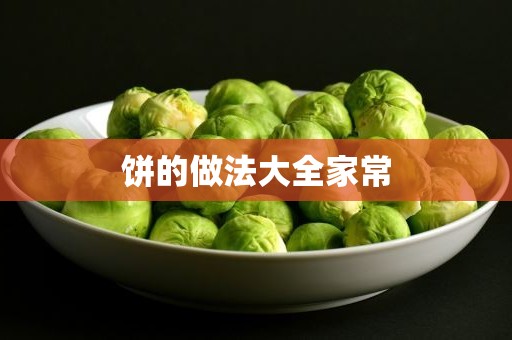 饼的做法大全家常