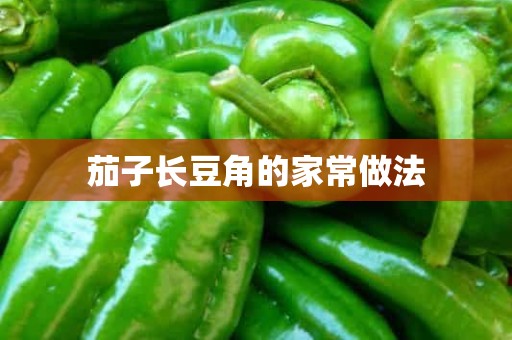 茄子长豆角的家常做法