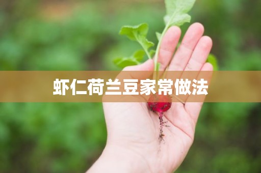 虾仁荷兰豆家常做法