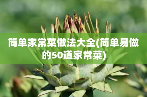 简单家常菜做法大全(简单易做的50道家常菜)