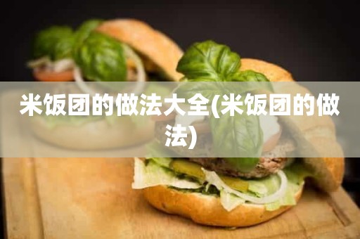 米饭团的做法大全(米饭团的做法)