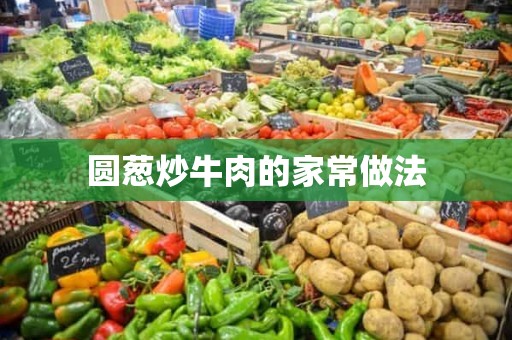 圆葱炒牛肉的家常做法